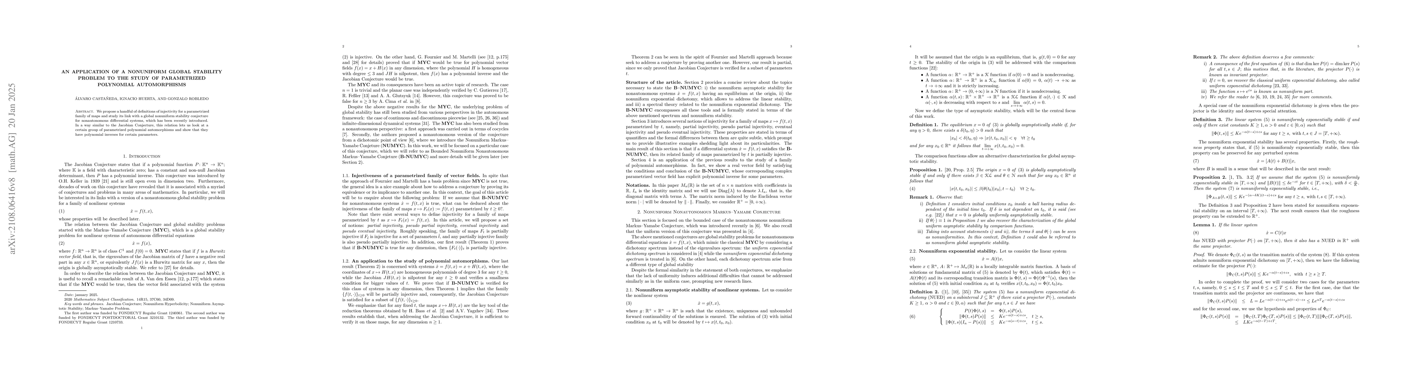 Thumbnail for An application of a nonuniform global stability problem to the study of
  parametrized polynomial automorphisms