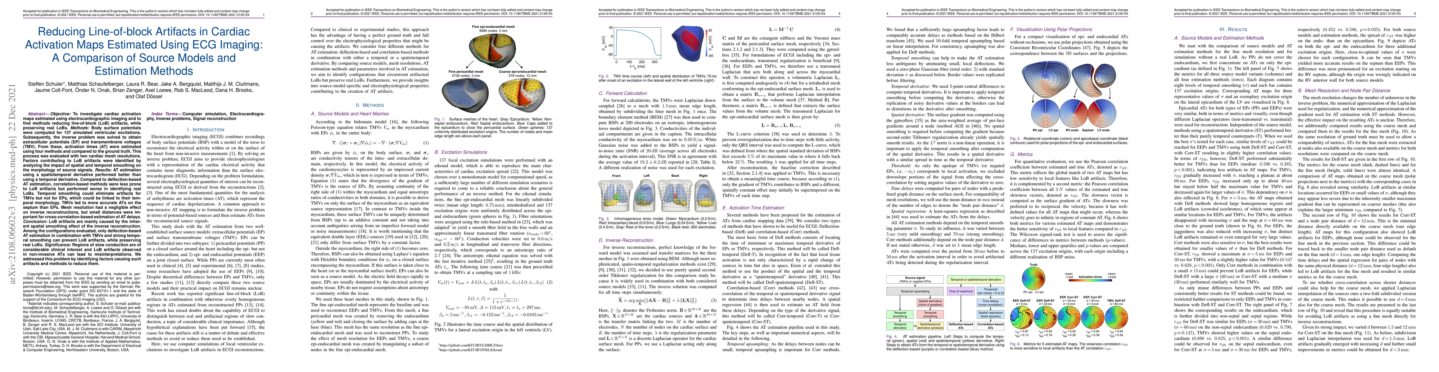 Thumbnail for Reducing Line-of-block Artifacts in Cardiac Activation Maps Estimated
  Using ECG Imaging: A Comparison of Source Models and Estimation Methods