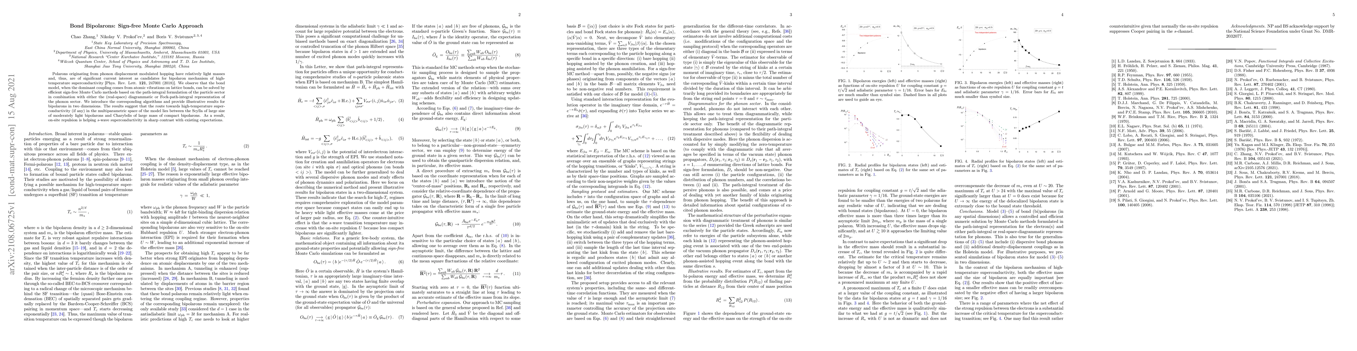 Thumbnail for Bond Bipolarons: Sign-free Monte Carlo Approach