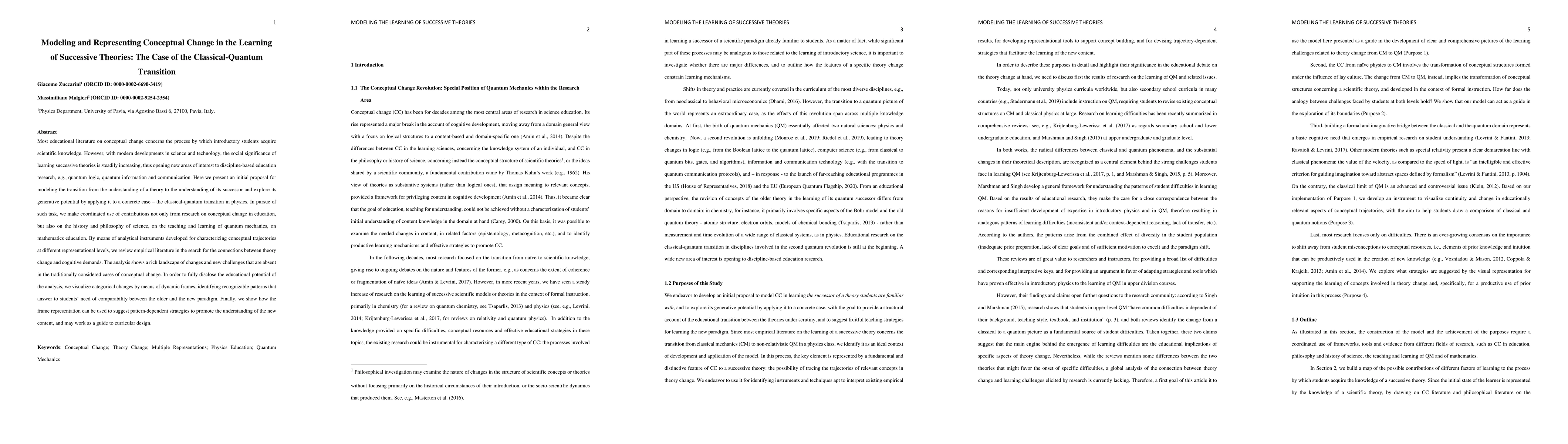 Thumbnail for Modeling and Representing Conceptual Change in the Learning of
  Successive Theories: The Case of the Classical-Quantum Transition