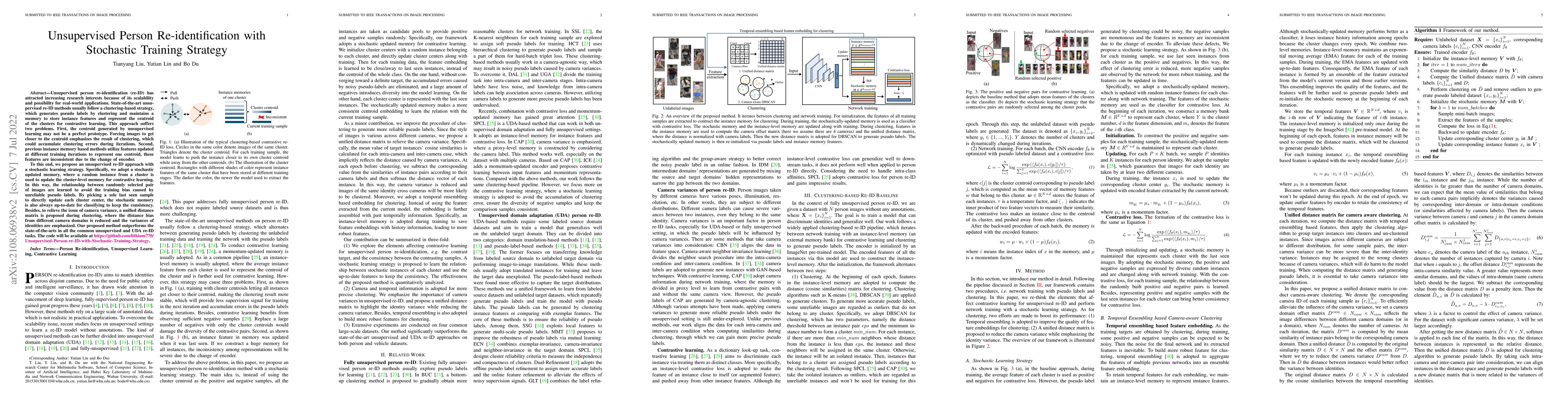 Thumbnail for Unsupervised Person Re-identification with Stochastic Training Strategy
