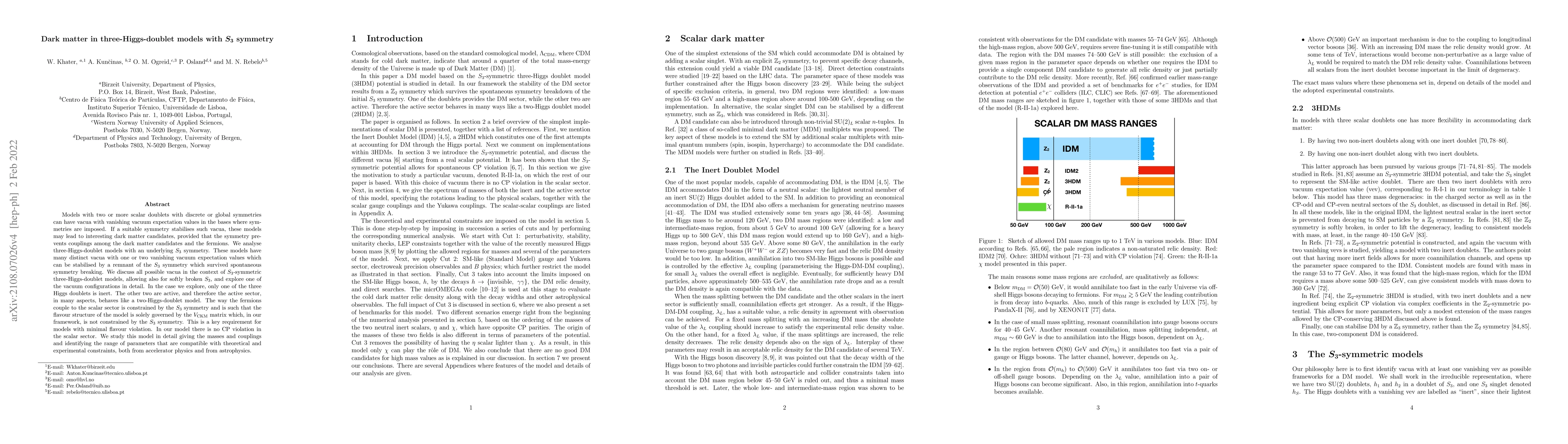 Thumbnail for Dark matter in three-Higgs-doublet models with $S_3$ symmetry