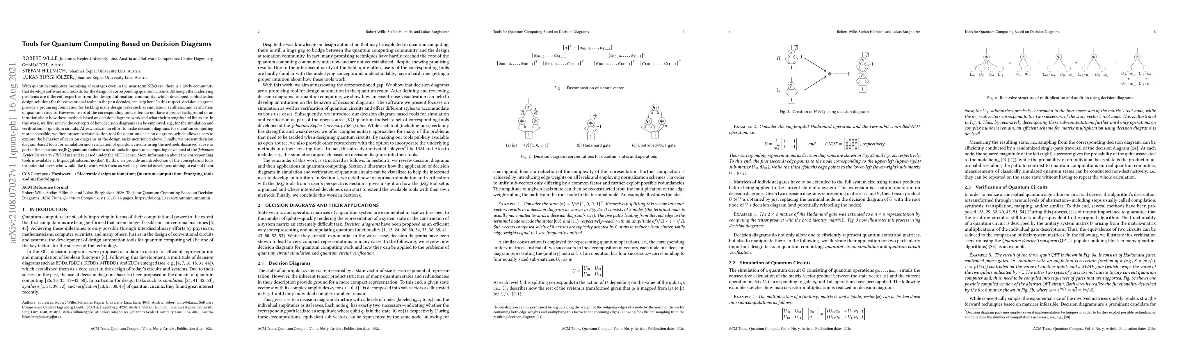 Thumbnail for Tools for Quantum Computing Based on Decision Diagrams