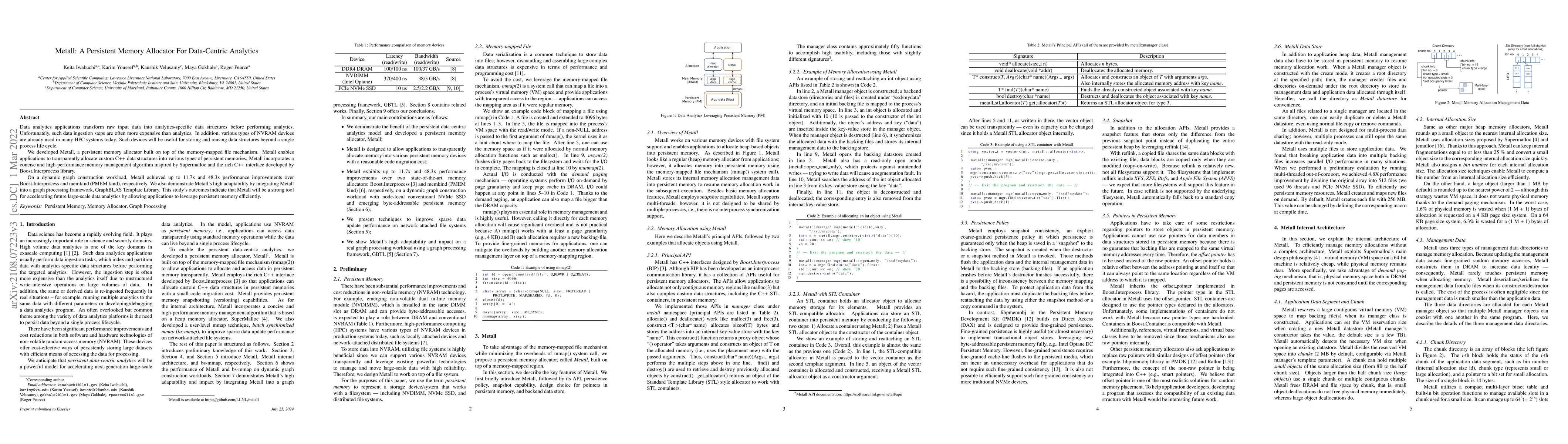 Thumbnail for Metall: A Persistent Memory Allocator For Data-Centric Analytics