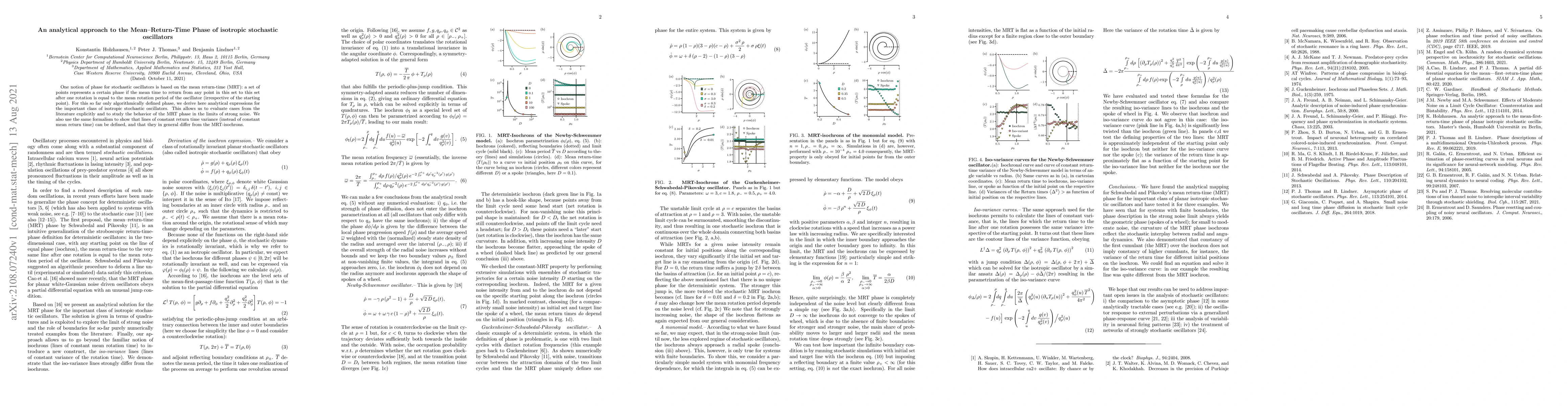 Thumbnail for An analytical approach to the Mean--Return-Time~Phase of isotropic
  stochastic oscillators