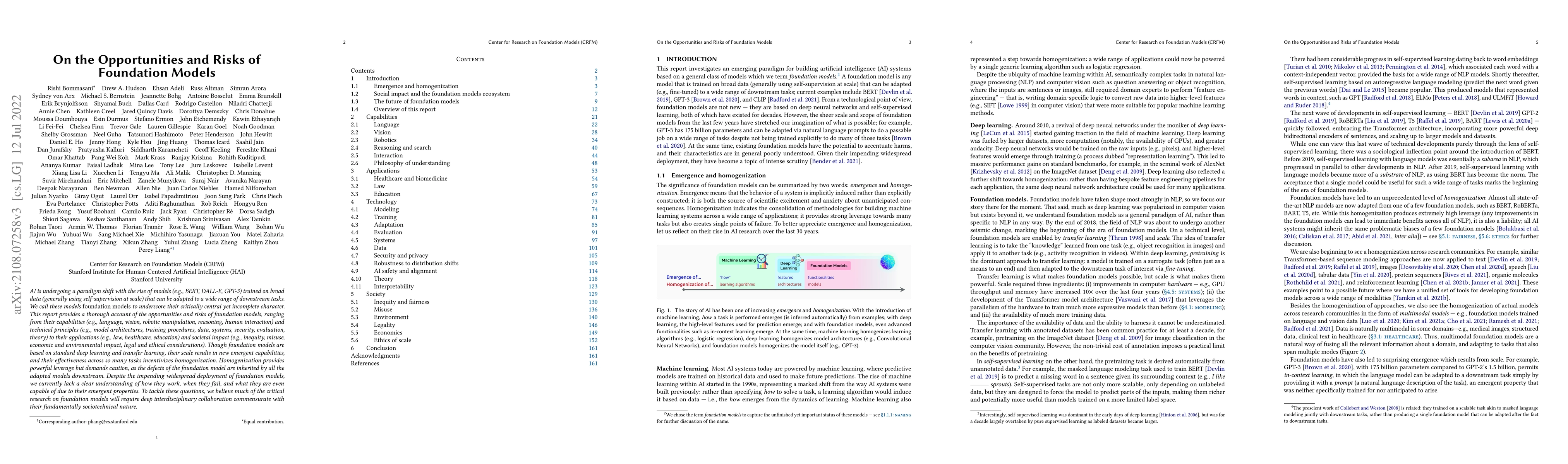 Thumbnail for On the Opportunities and Risks of Foundation Models