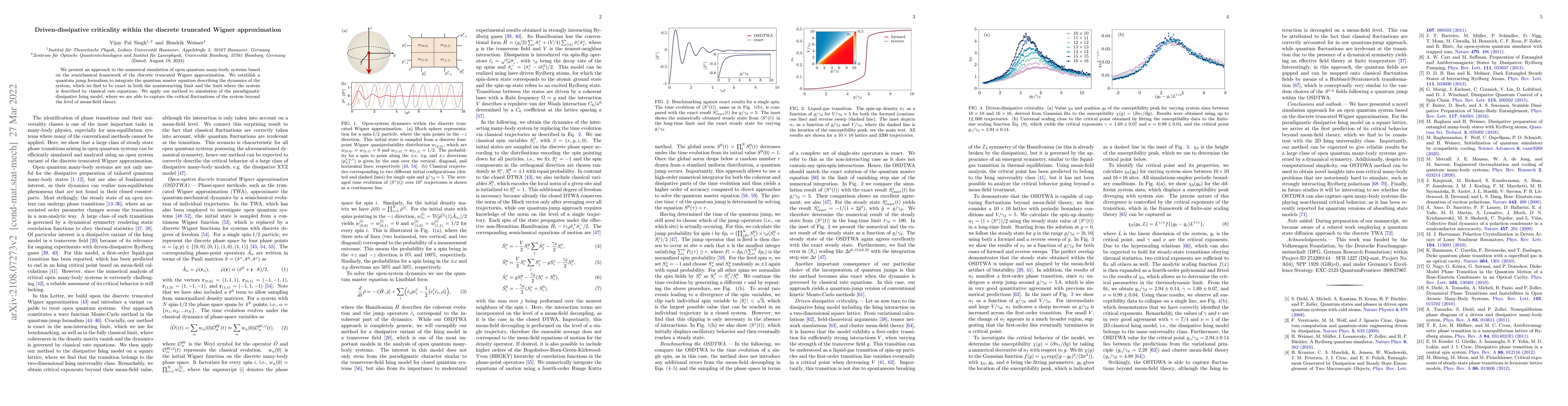 Thumbnail for Driven-dissipative criticality within the discrete truncated Wigner
  approximation