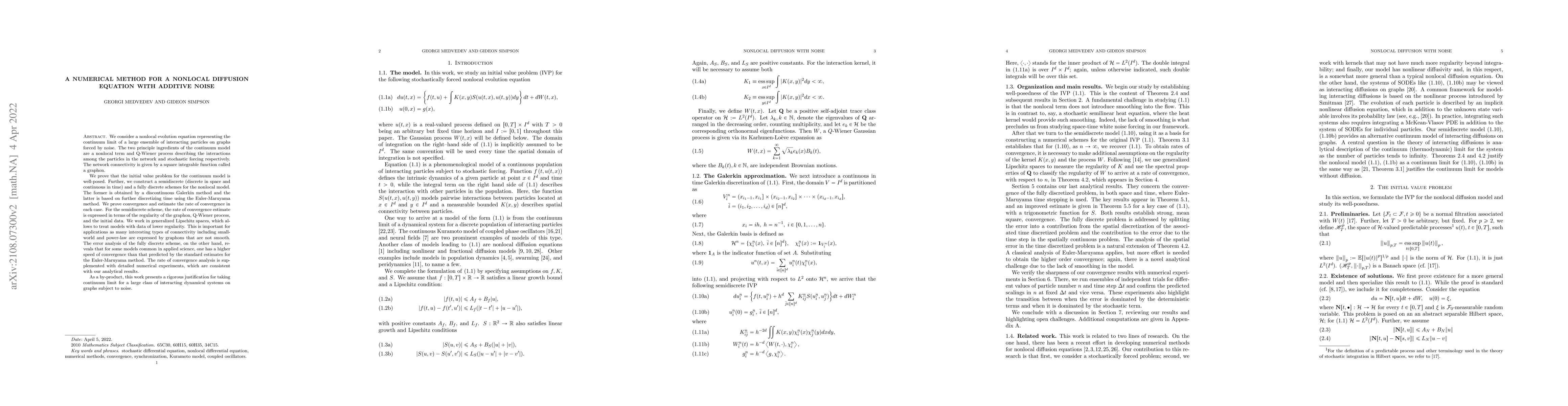 Thumbnail for A Numerical Method for a Nonlocal Diffusion Equation with Additive Noise