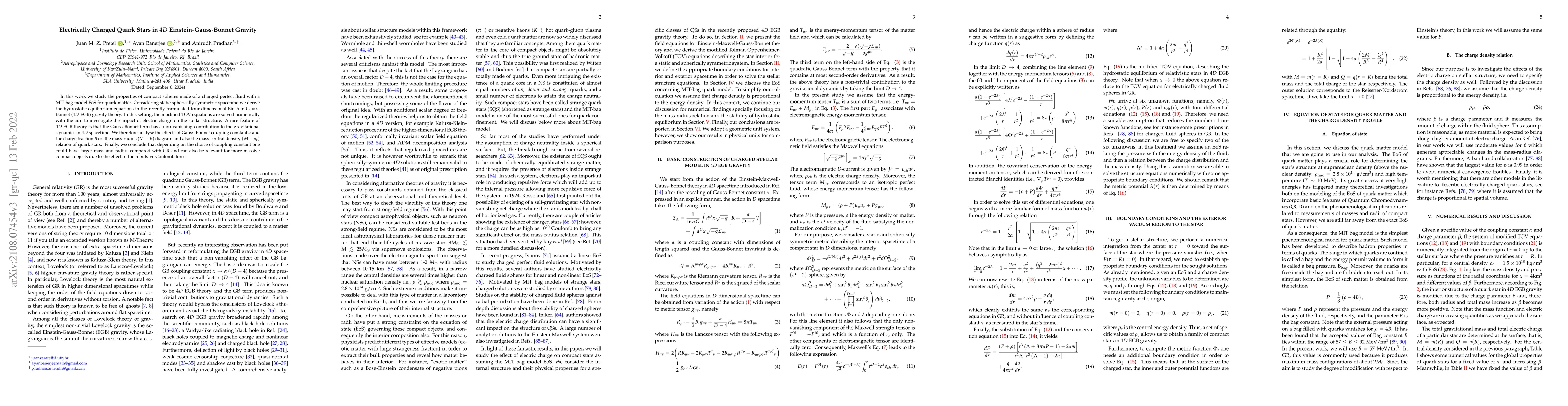 Thumbnail for Electrically Charged Quark Stars in $4D$ Einstein-Gauss-Bonnet Gravity