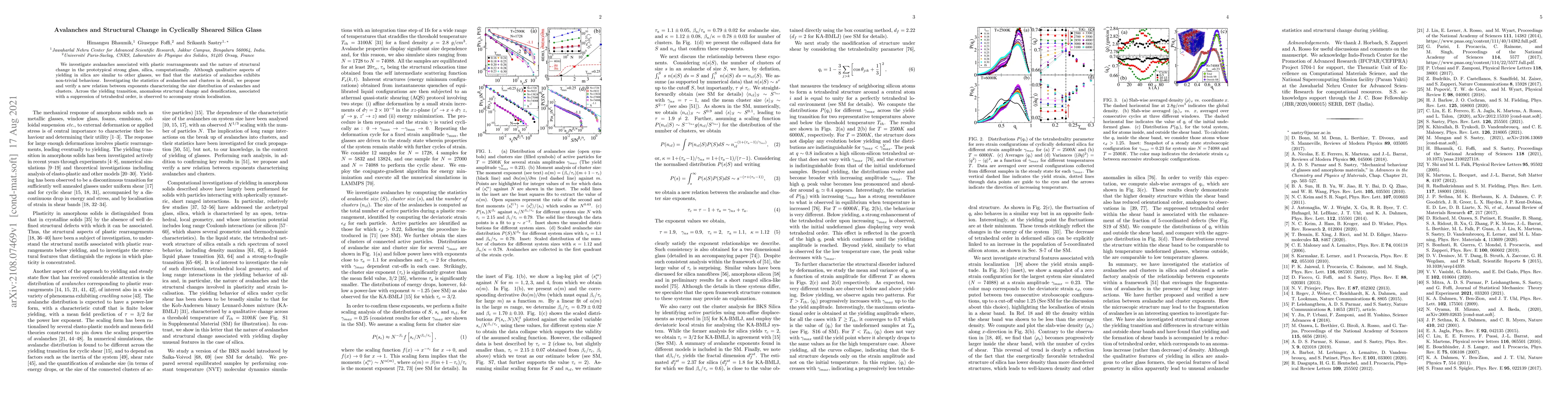 Thumbnail for Avalanches and Structural Change in Cyclically Sheared Silica Glass