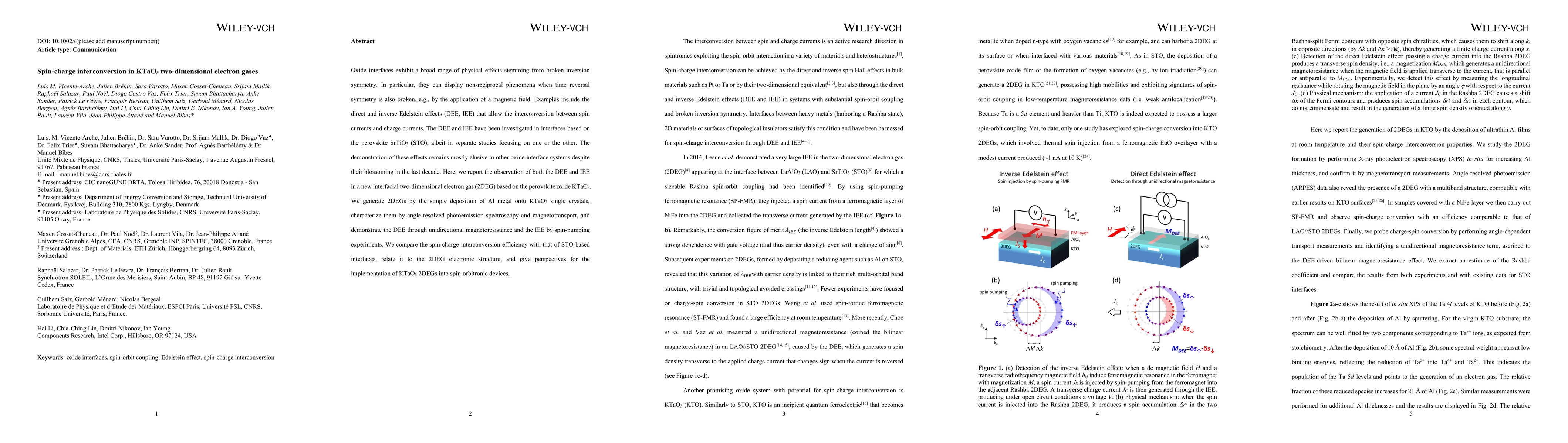 Thumbnail for Spin-charge interconversion in KTaO$_3$ two-dimensional electron gases