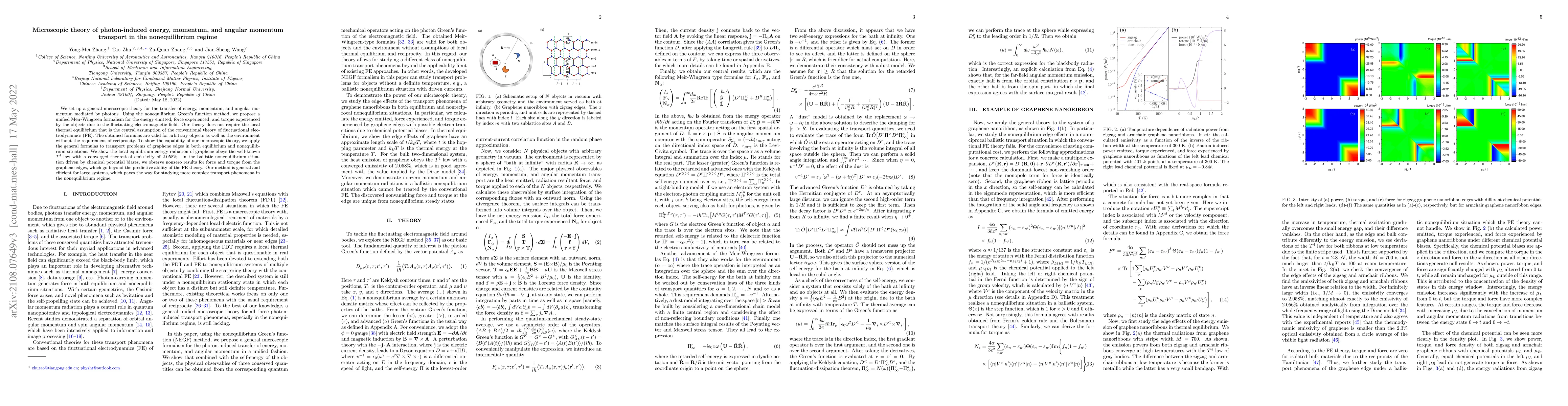 Thumbnail for Microscopic theory of photon-induced energy, momentum, and angular
  momentum transport in the nonequilibrium regime