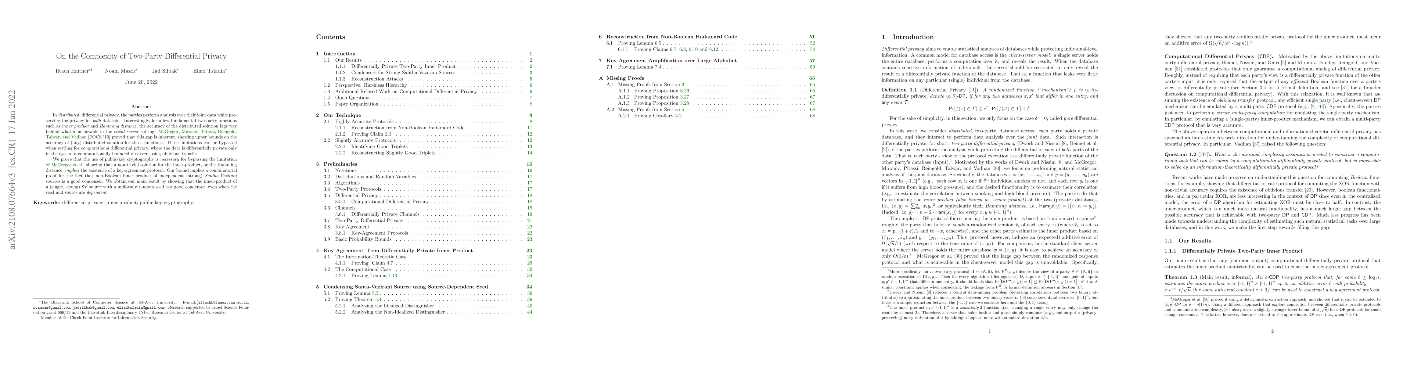Thumbnail for On the Complexity of Two-Party Differential Privacy