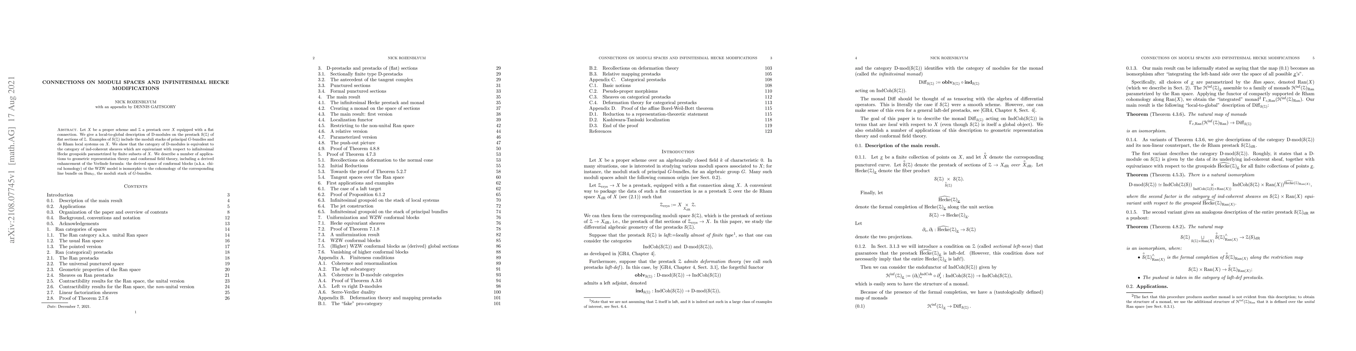 Thumbnail for Connections on moduli spaces and infinitesimal Hecke modifications