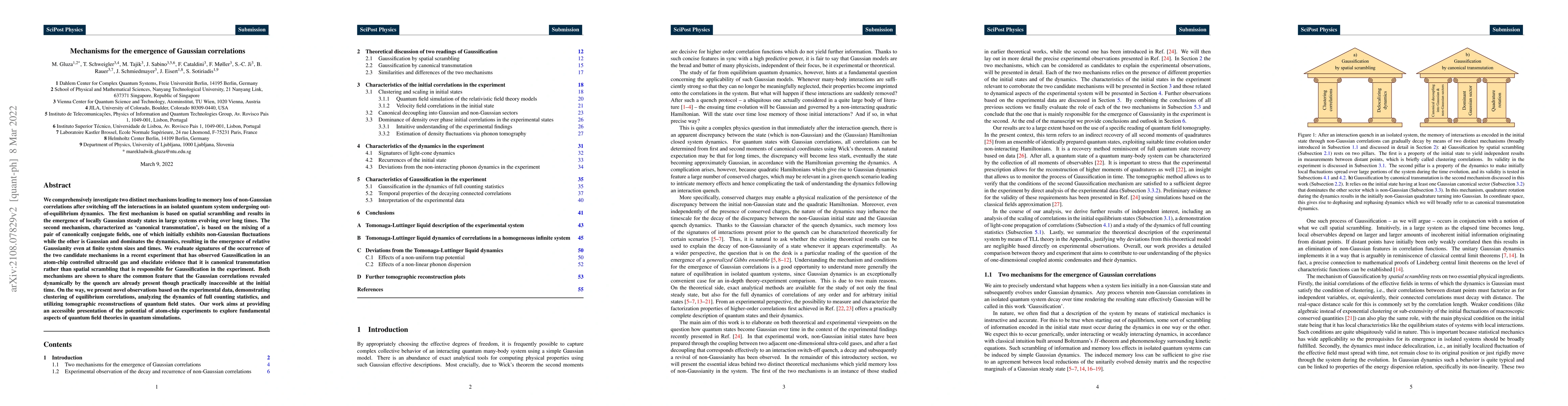 Thumbnail for Mechanisms for the emergence of Gaussian correlations