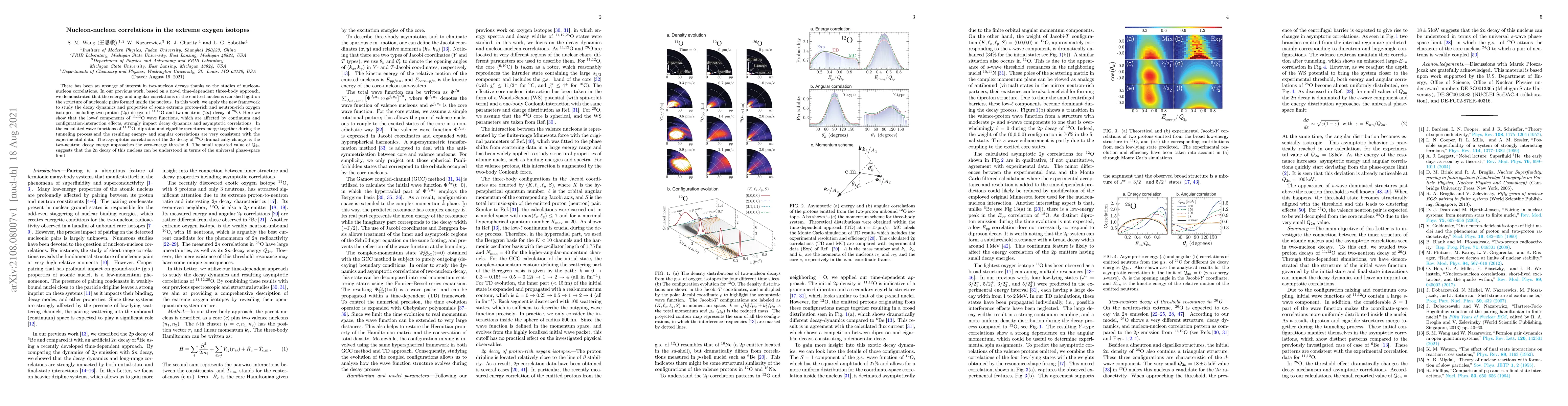 Thumbnail for Nucleon-nucleon correlations in the extreme oxygen isotopes