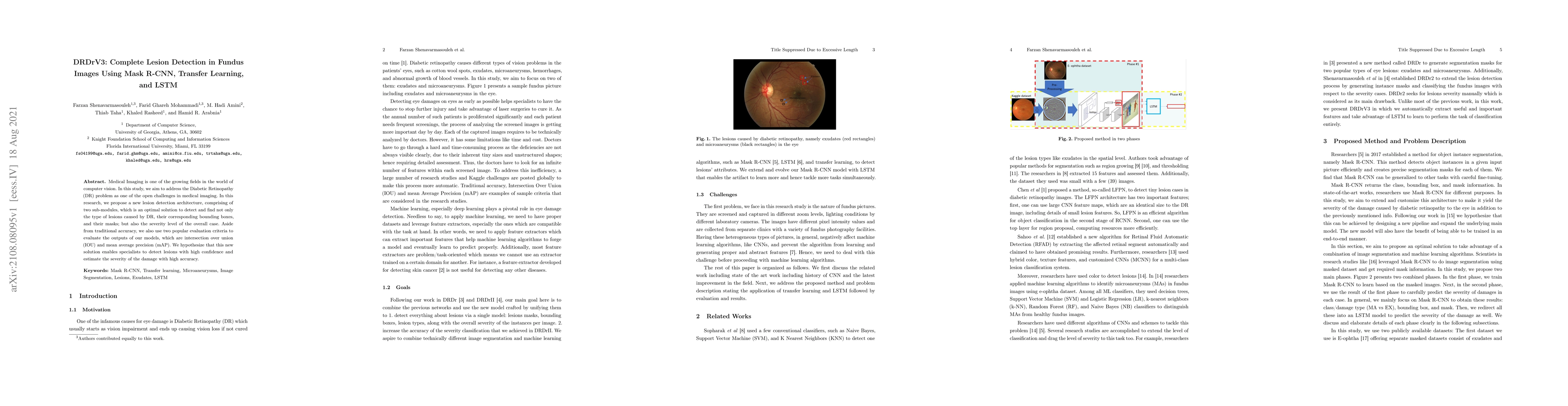 Thumbnail for DRDrV3: Complete Lesion Detection in Fundus Images Using Mask R-CNN,
  Transfer Learning, and LSTM