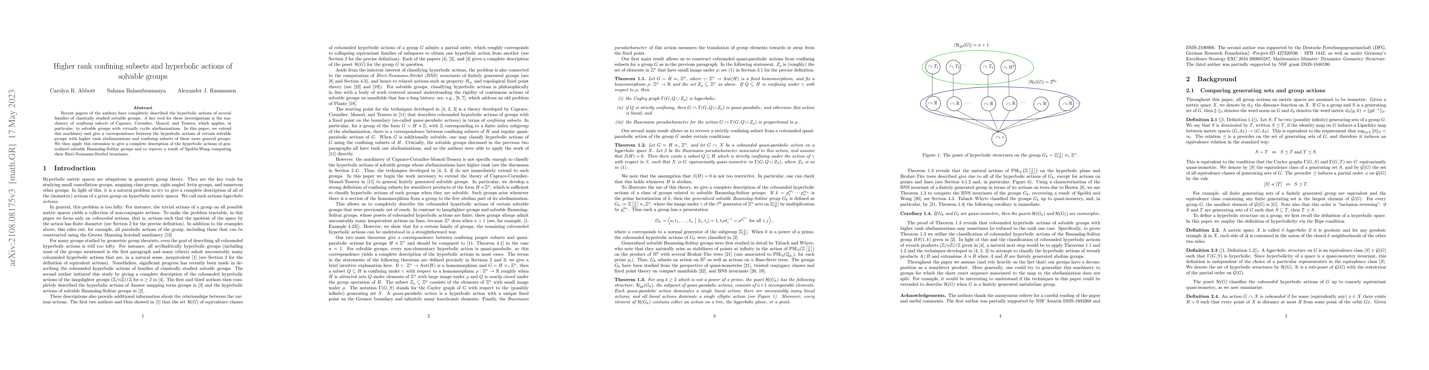 Thumbnail for Higher rank confining subsets and hyperbolic actions of solvable groups