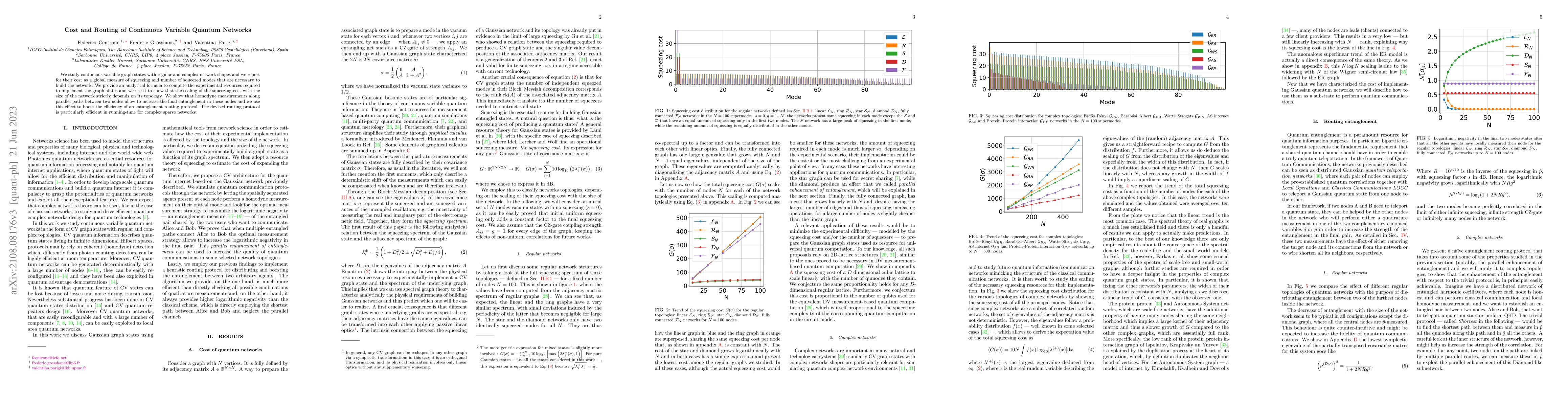 Thumbnail for Cost and Routing of Continuous Variable Quantum Networks