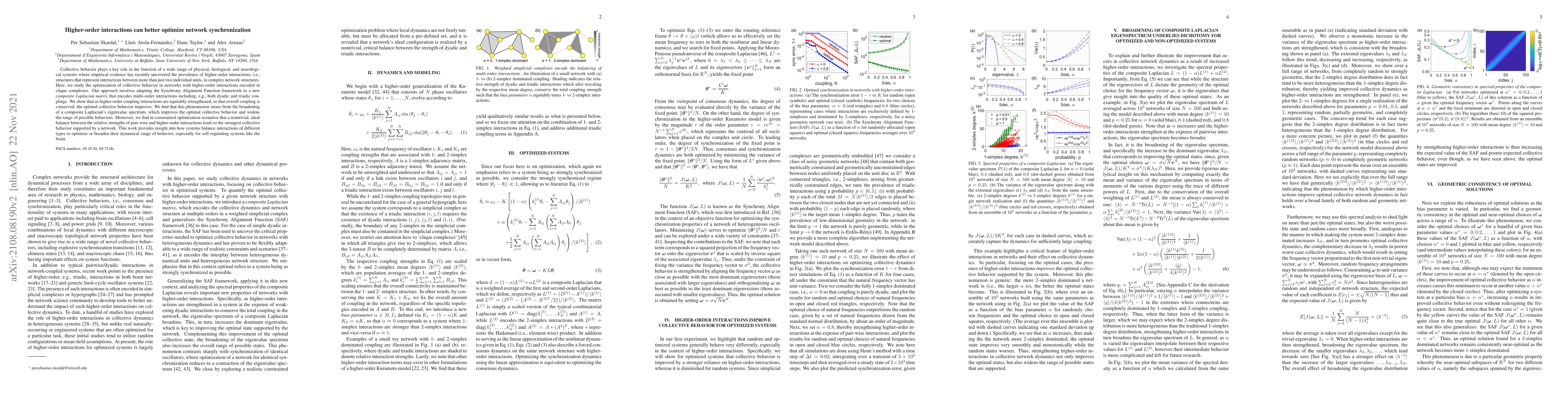 Thumbnail for Higher-order interactions improve optimal collective dynamics on
  networks