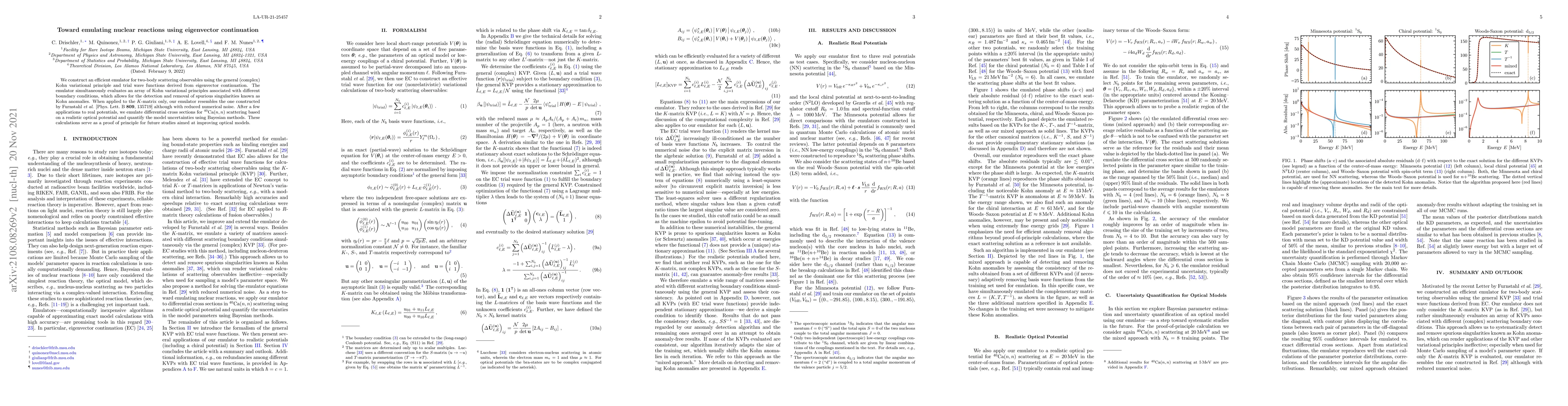 Thumbnail for Toward emulating nuclear reactions using eigenvector continuation