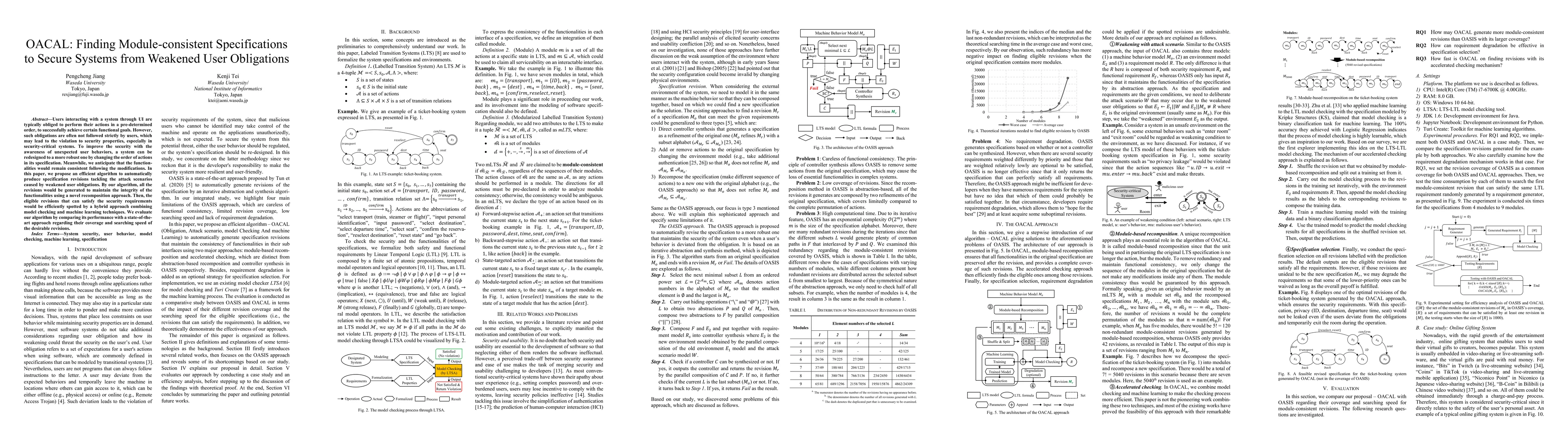 Thumbnail for OACAL: Finding Module-consistent Specifications to Secure Systems from
  Weakened User Obligations