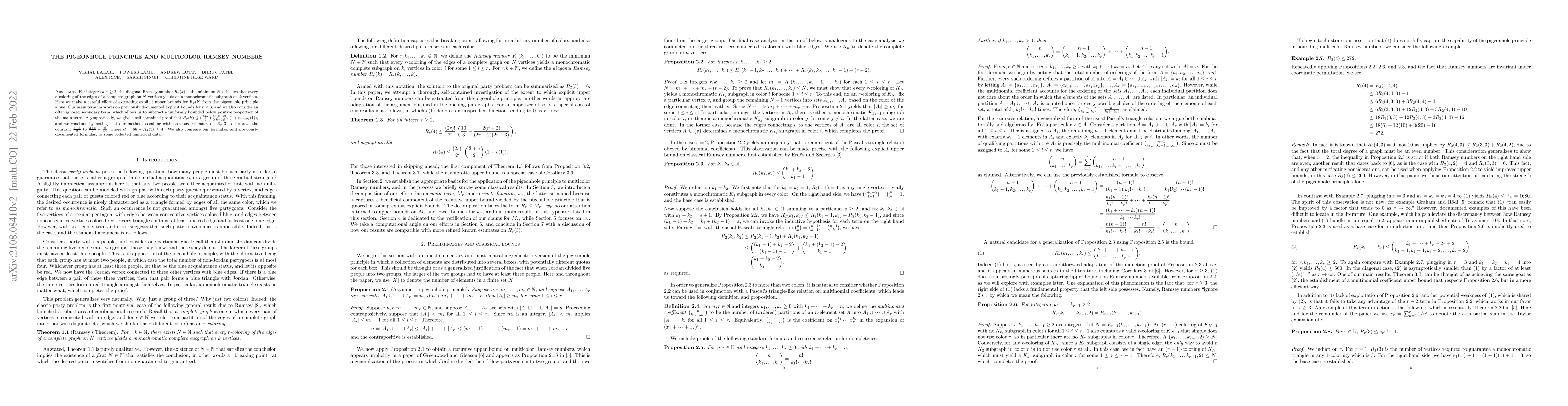 Thumbnail for The pigenhole principle and multicolor Ramsey numbers