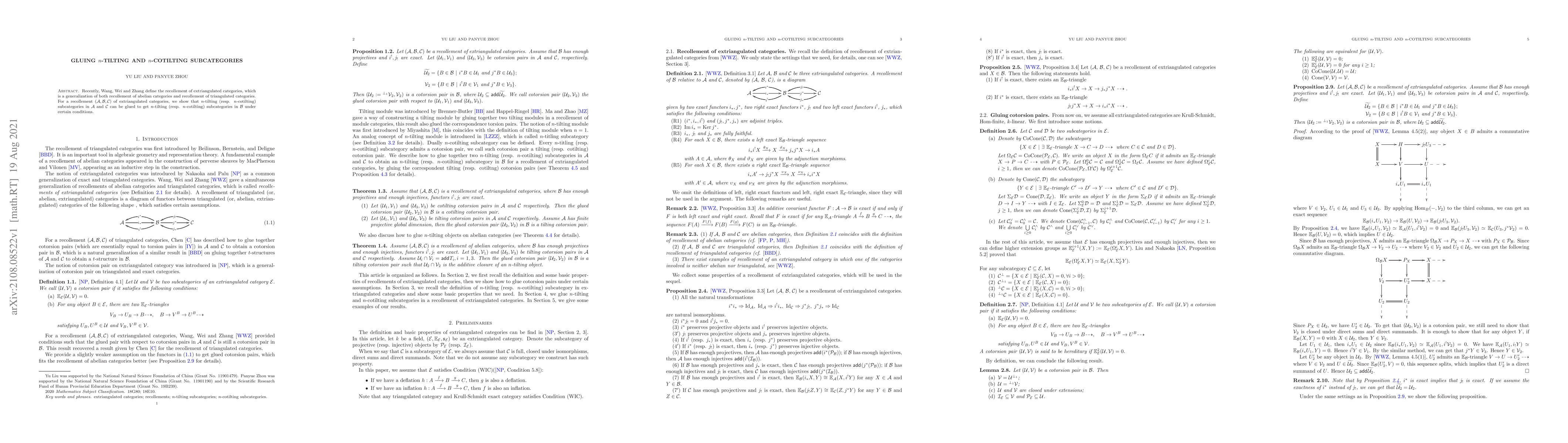 Thumbnail for Gluing n-tilting and n-cotilting subcategories