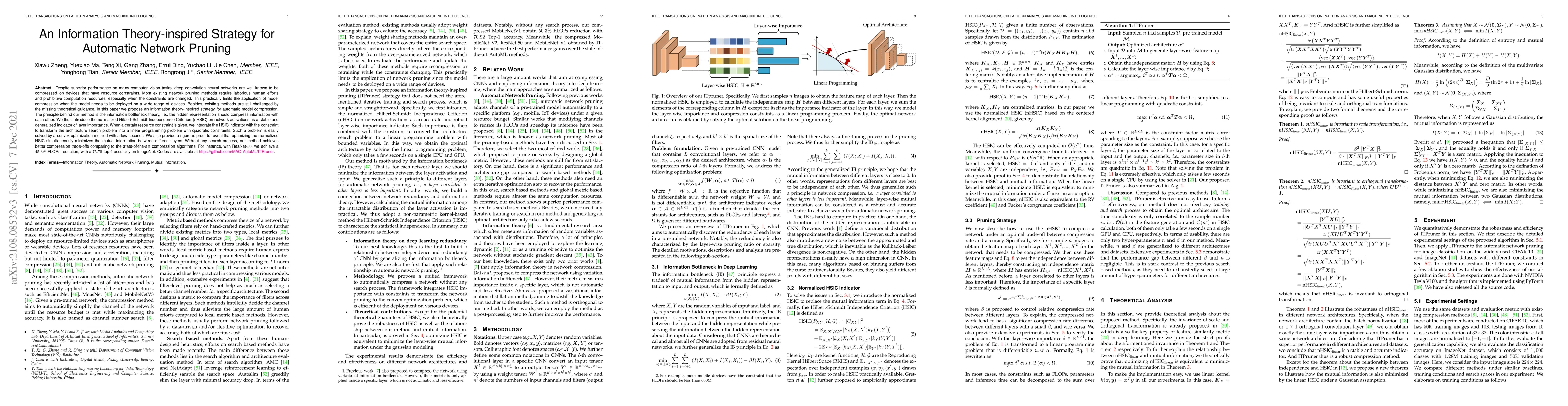 Thumbnail for An Information Theory-inspired Strategy for Automatic Network Pruning