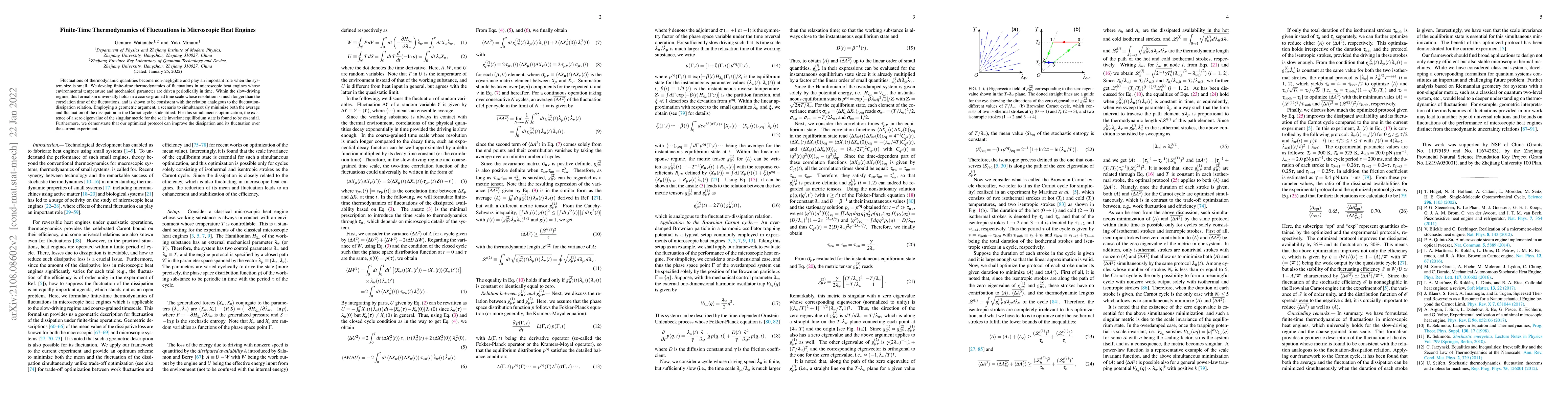 Thumbnail for Finite-Time Thermodynamics of Fluctuations in Microscopic Heat Engines