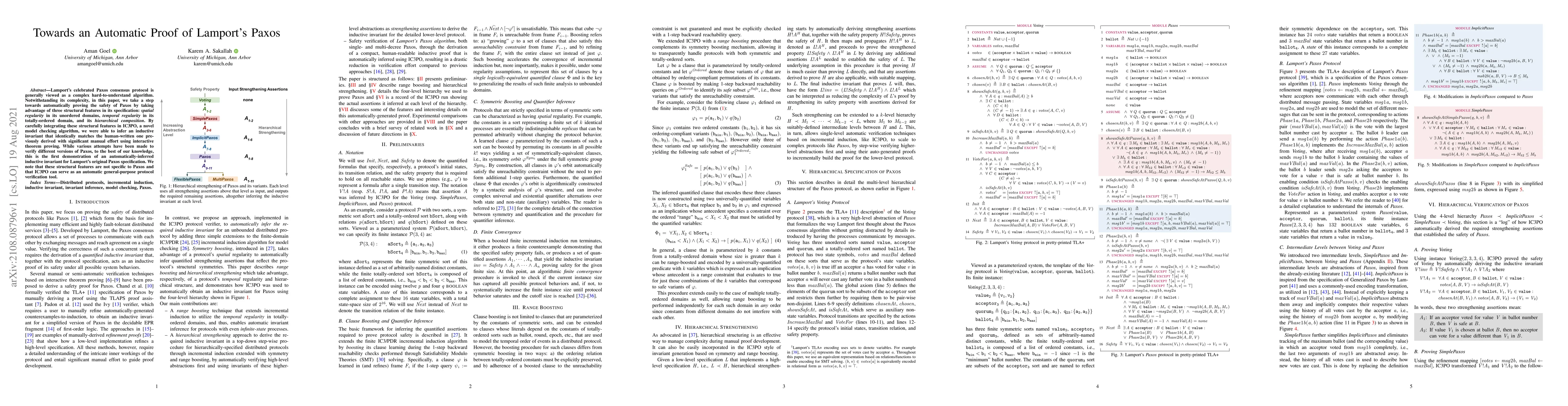 Thumbnail for Towards an Automatic Proof of Lamport's Paxos