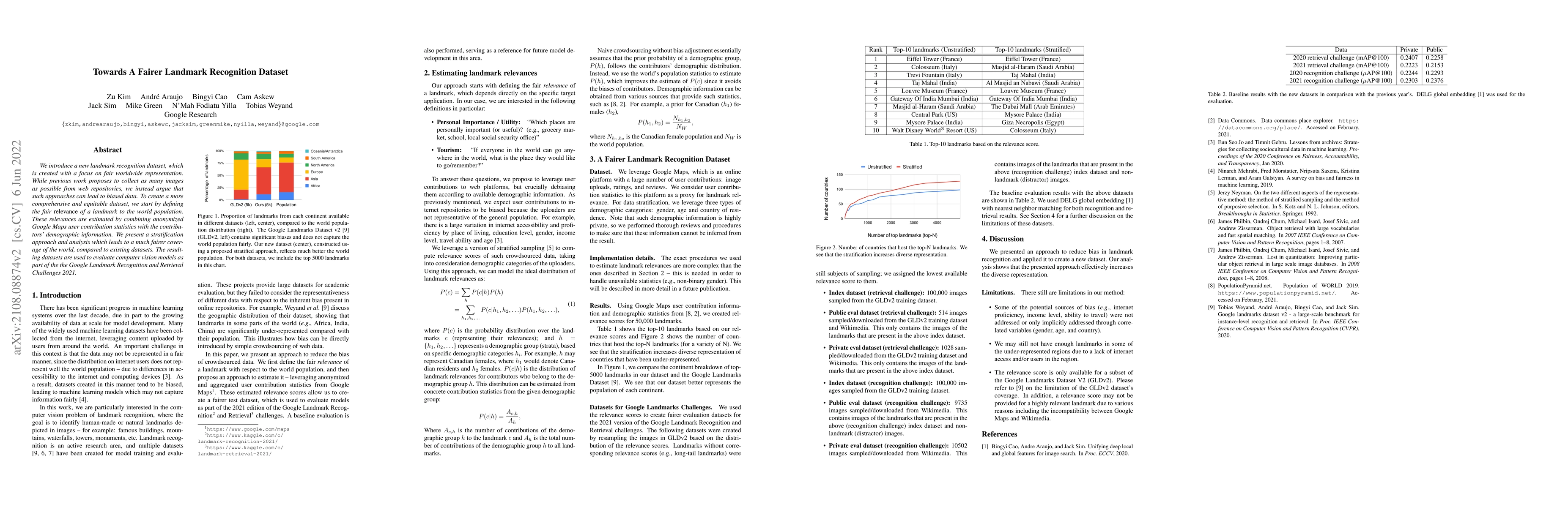 Thumbnail for Towards A Fairer Landmark Recognition Dataset