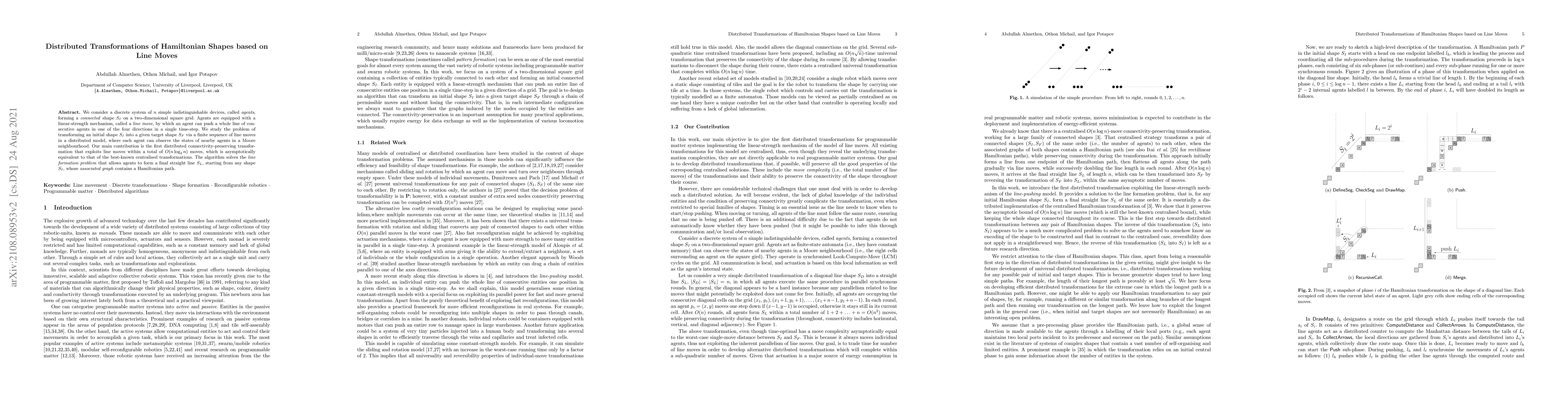 Thumbnail for Distributed Transformations of Hamiltonian Shapes based on Line Moves