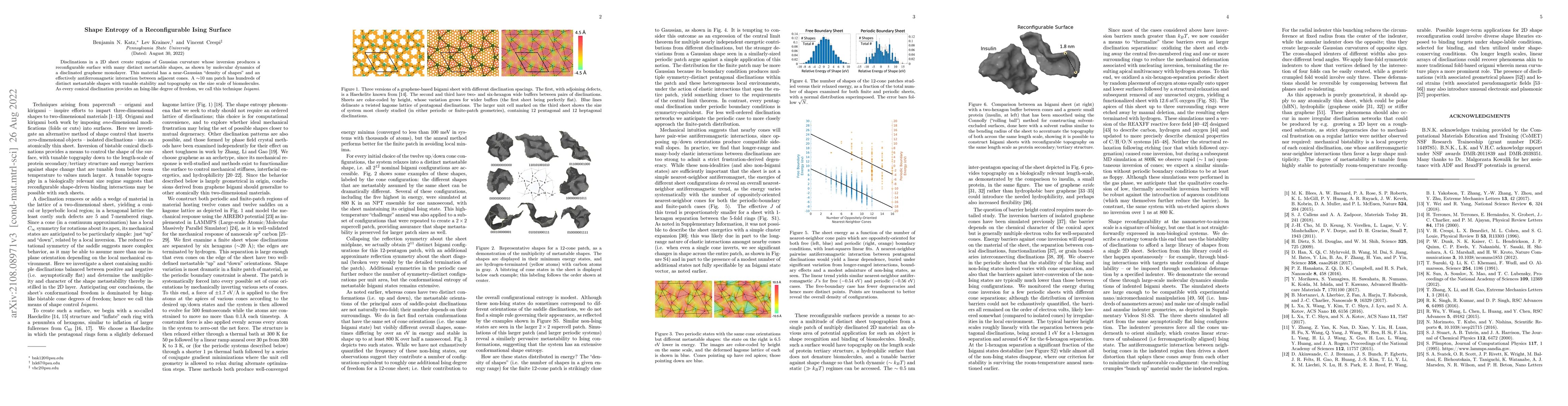 Thumbnail for Shape Entropy of a Reconfigurable Ising Surface