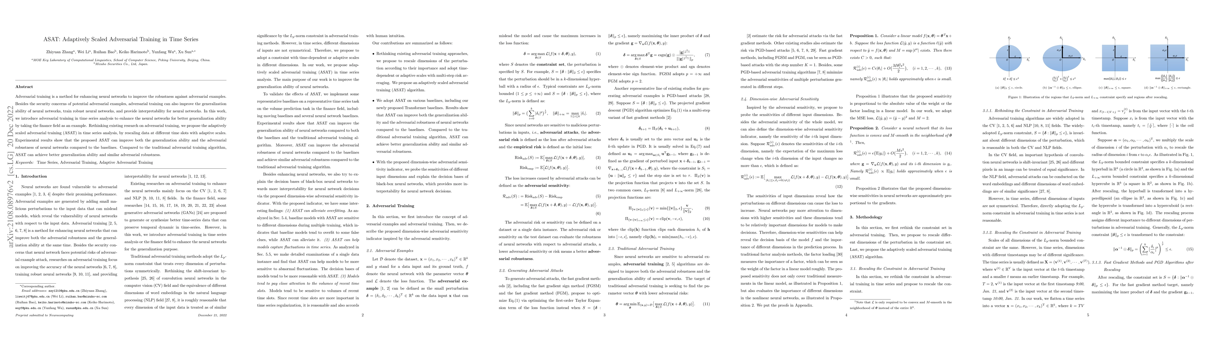Thumbnail for ASAT: Adaptively Scaled Adversarial Training in Time Series