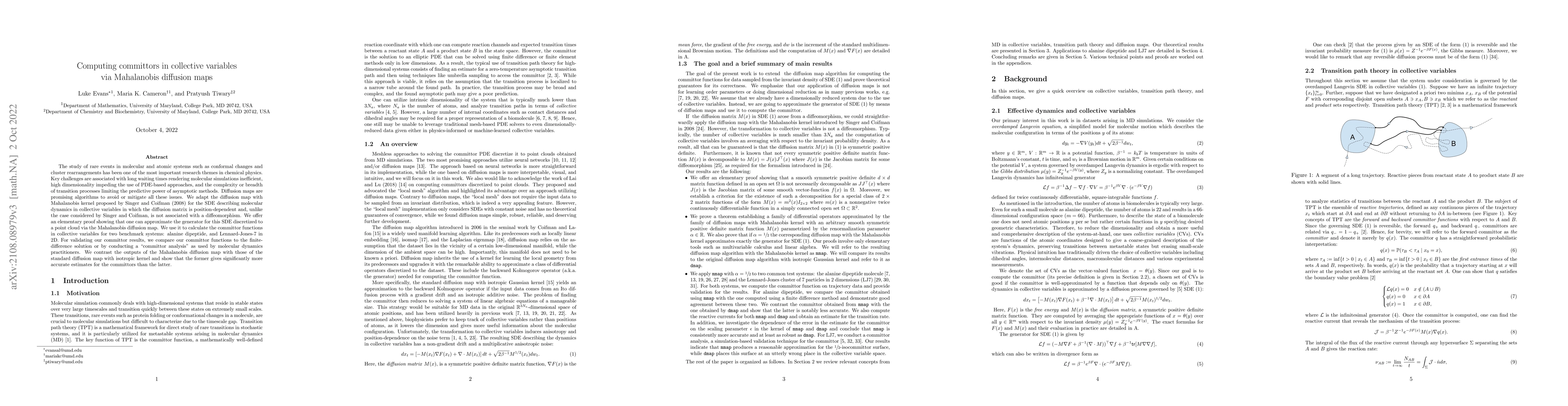 Thumbnail for Computing committors in collective variables via Mahalanobis diffusion
  maps