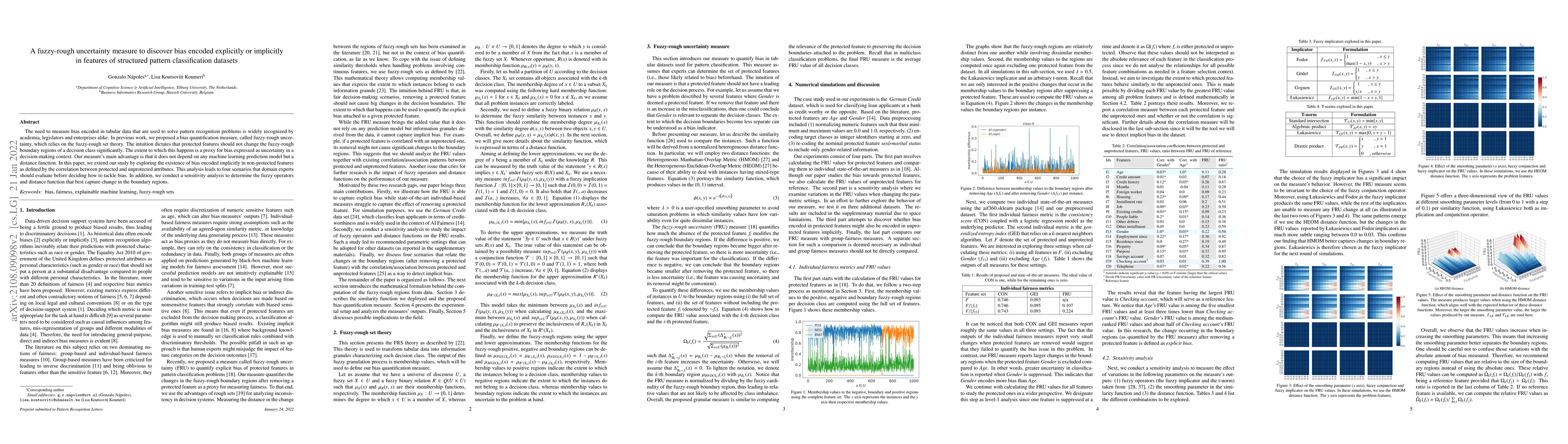Thumbnail for A fuzzy-rough uncertainty measure to discover bias encoded explicitly or
  implicitly in features of structured pattern classification datasets