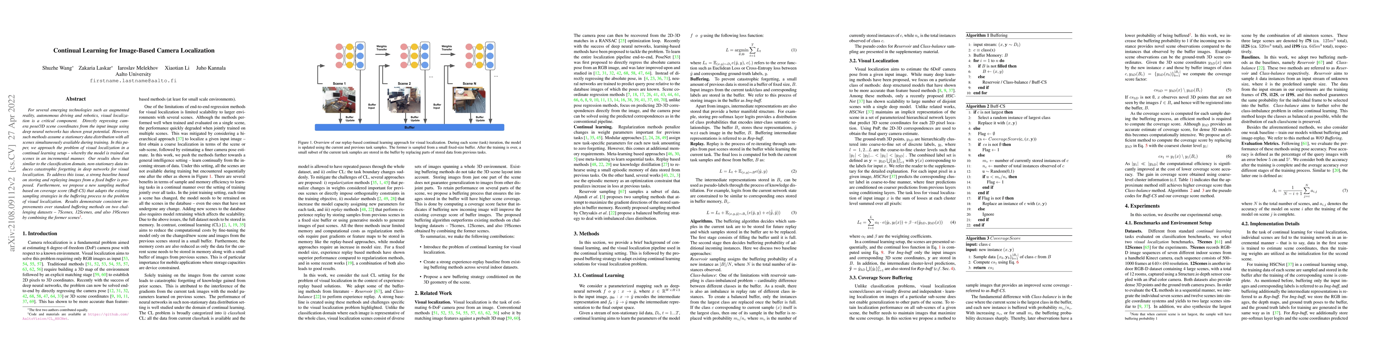 Thumbnail for Continual Learning for Image-Based Camera Localization