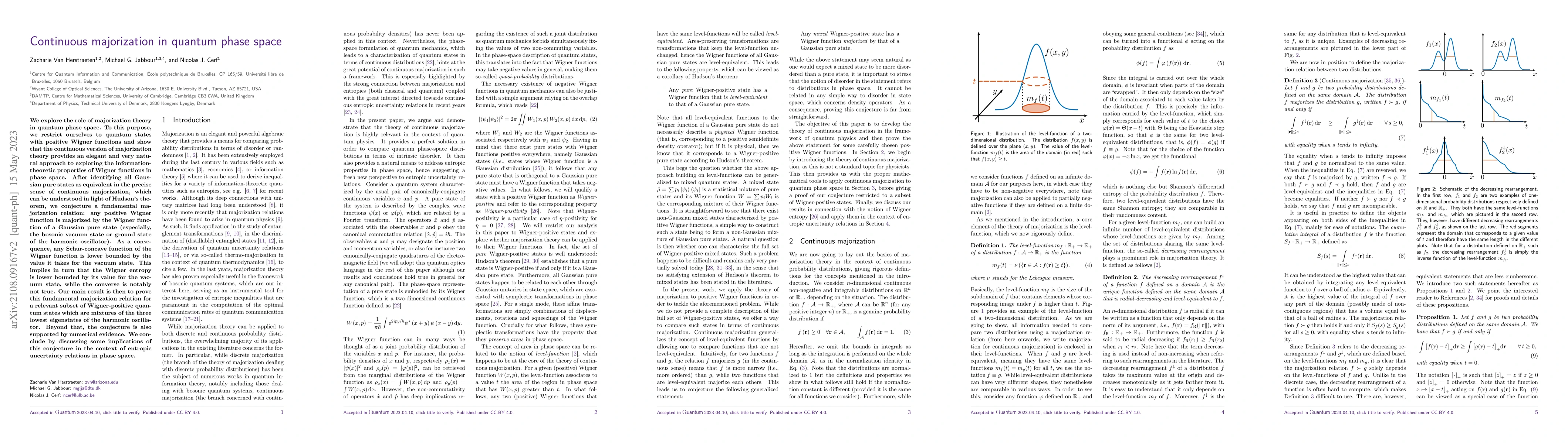 Thumbnail for Continuous majorization in quantum phase space