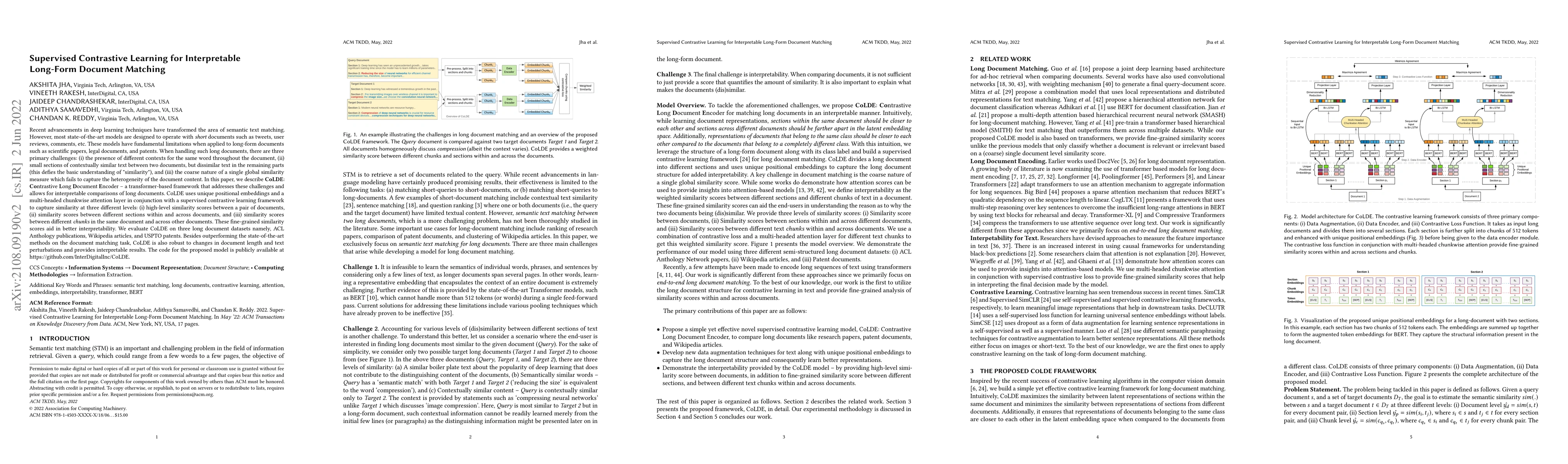 Thumbnail for Supervised Contrastive Learning for Interpretable Long-Form Document
  Matching