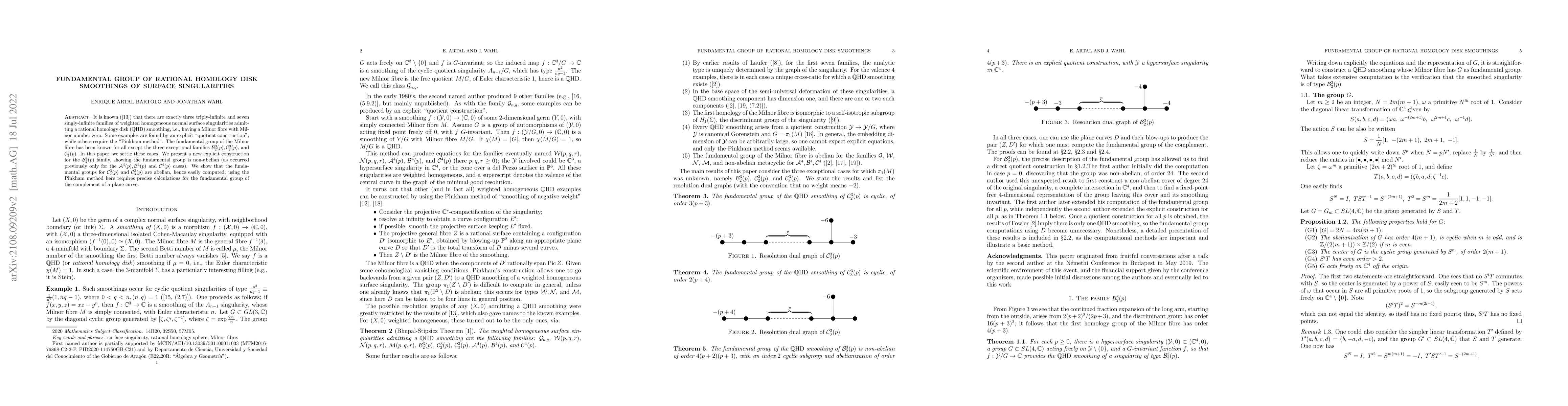 Thumbnail for Rational homology disk smoothings of surface singularities; the
  exceptional cases