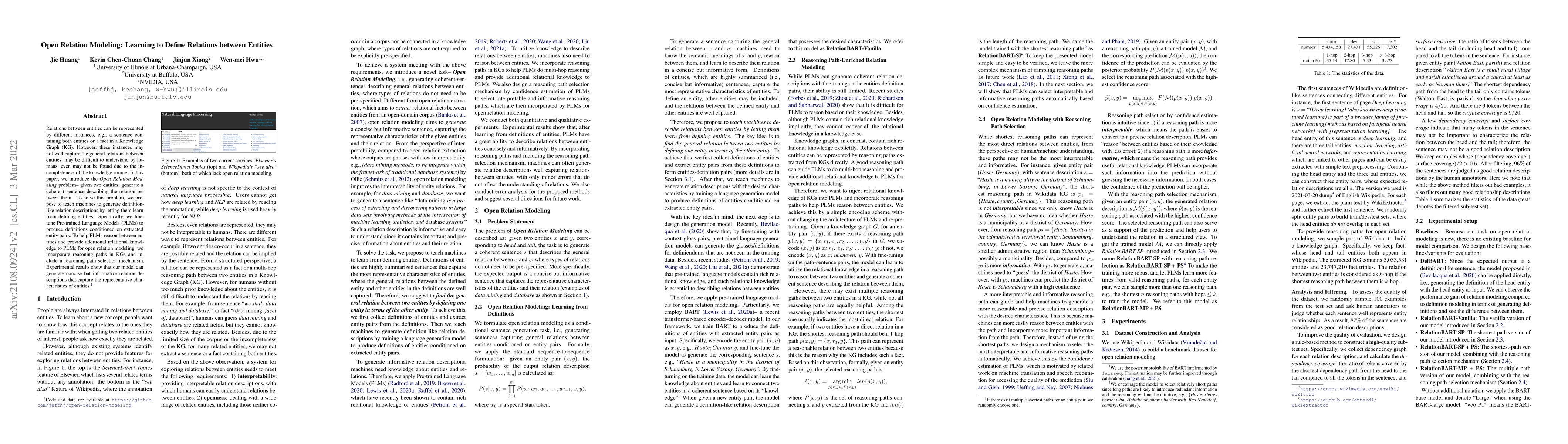 Thumbnail for Open Relation Modeling: Learning to Define Relations between Entities