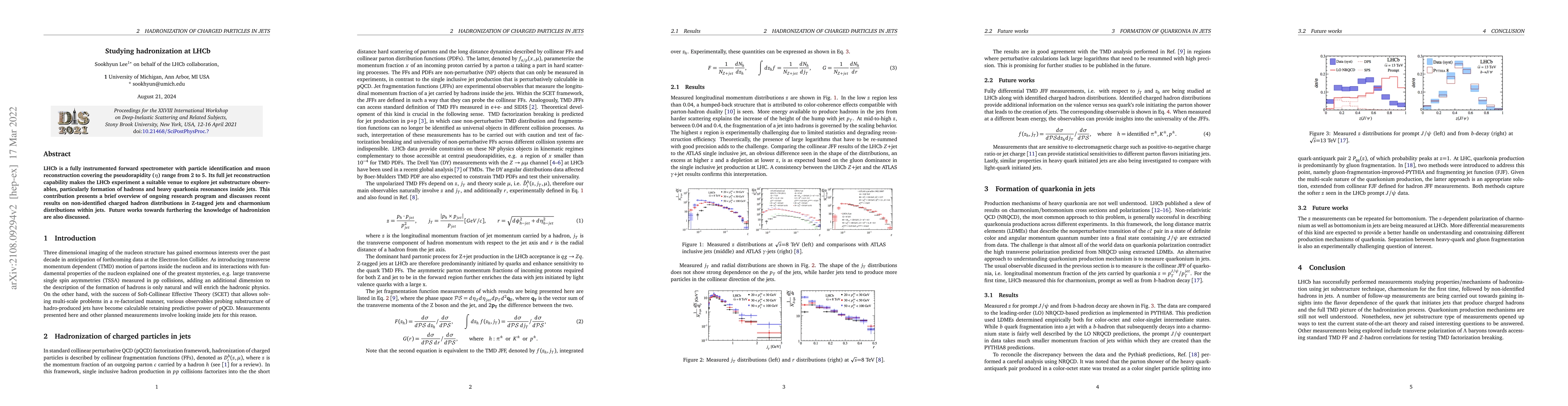 Thumbnail for Studying hadronization at LHCb
