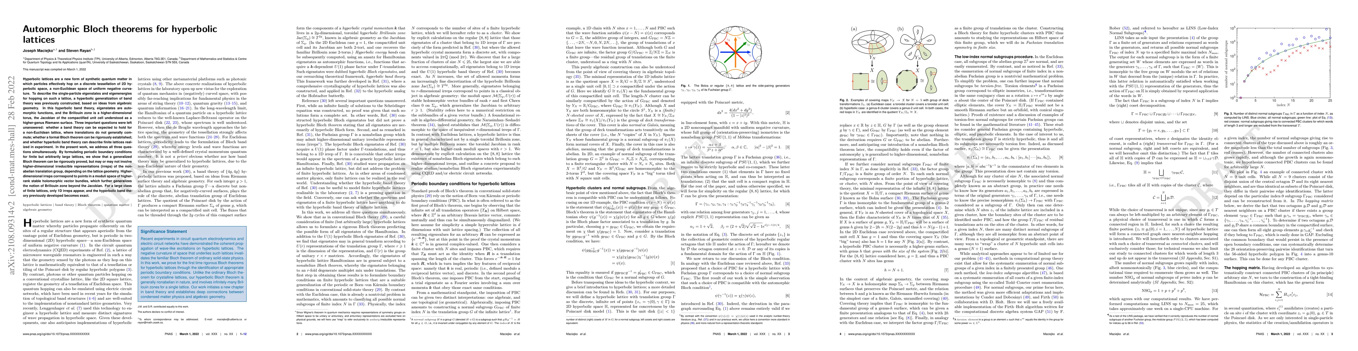 Thumbnail for Automorphic Bloch theorems for hyperbolic lattices