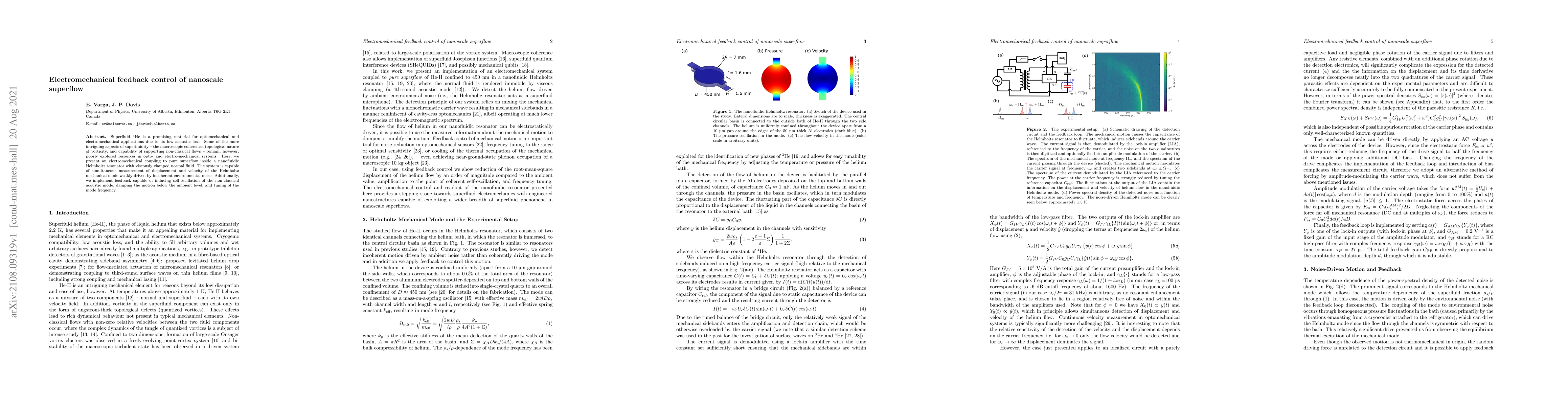Thumbnail for Electromechanical feedback control of nanoscale superflow