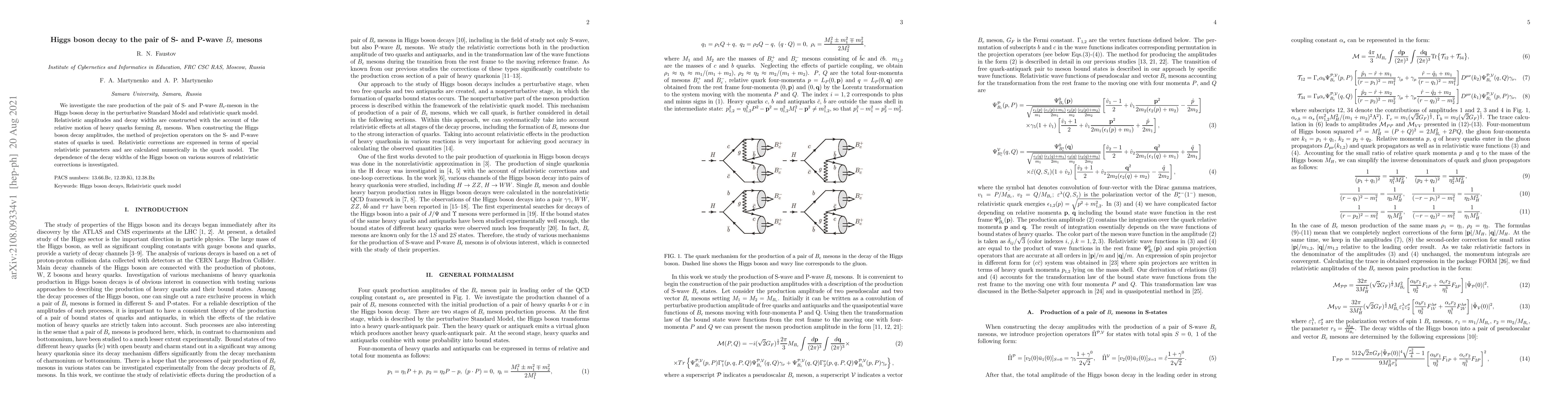 Thumbnail for Higgs boson decay to the pair of S- and P-wave $B_c$ mesons