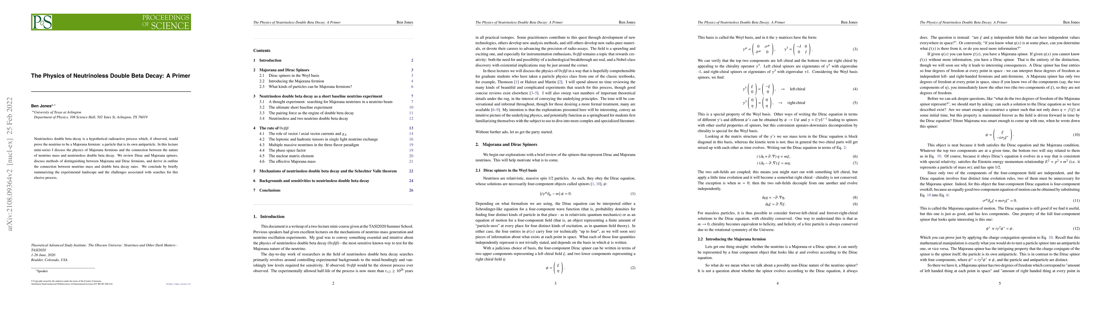 Thumbnail for The Physics of Neutrinoless Double Beta Decay: A Primer