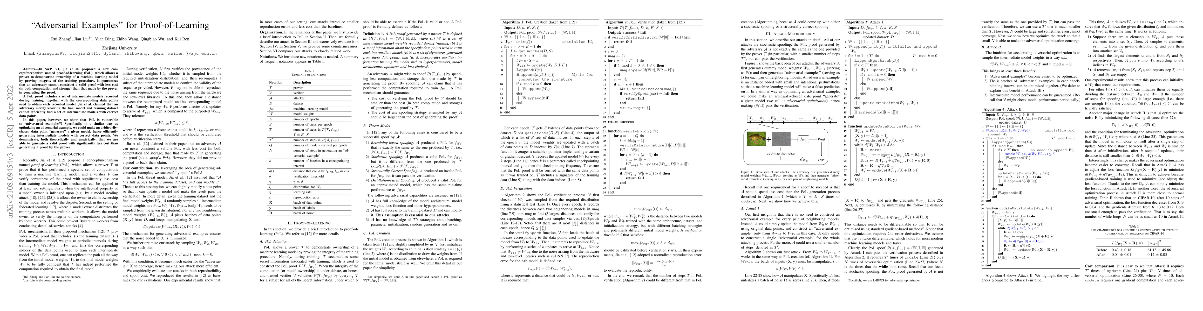 Thumbnail for "Adversarial Examples" for Proof-of-Learning