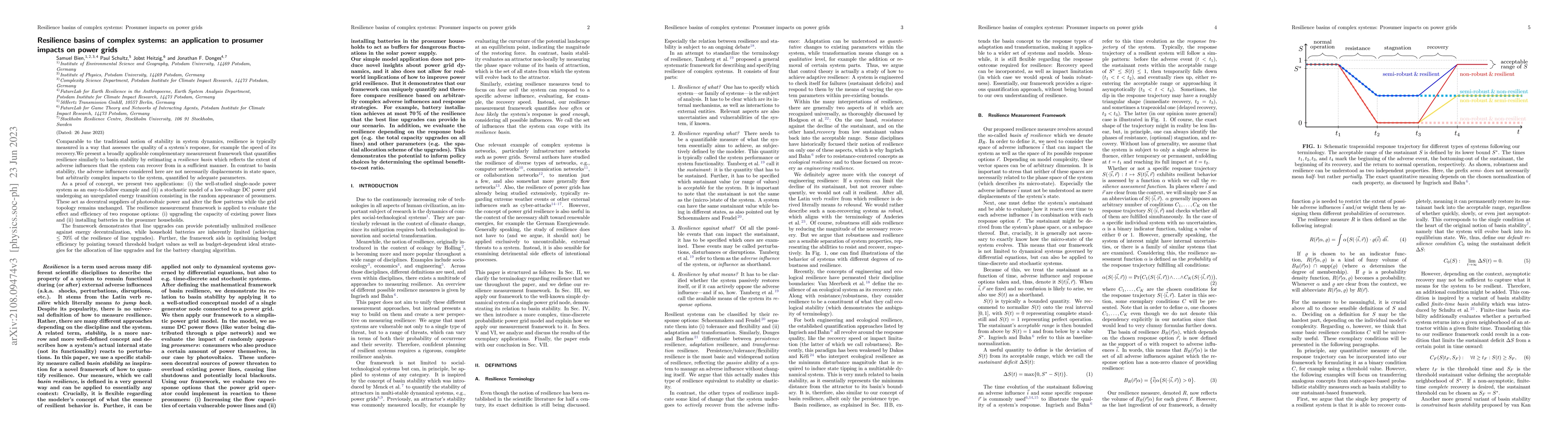 Thumbnail for Resilience basins of complex systems: an application to prosumer impacts
  on power grids