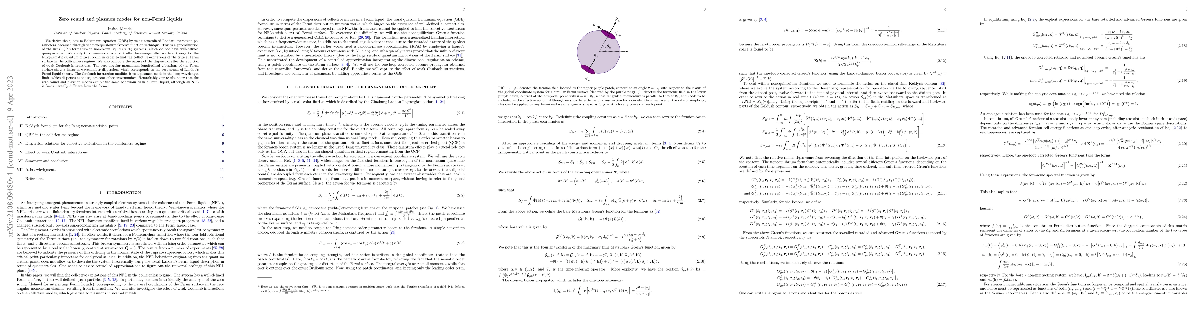 Thumbnail for Zero sound and plasmon modes for non-Fermi liquids